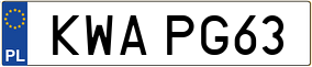 Trailer License Plate